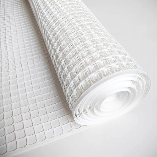 PotatoLife White Plastic Garden Fence, Hardware Mesh, 40'' x 25'