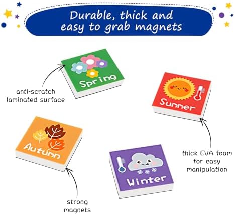 Adena Montessori Magnetic Learning Calendar, 3-6y