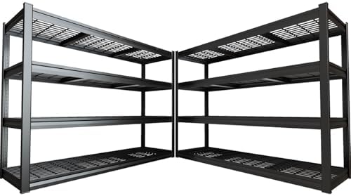 67" Wide Garage Shelving Unit, 30" D Heavy Duty Garage Storage Shelves,3500 LBS Capacity, Industrial Adjustable Shelves for Basement,Kitchen,Warehouse, 2 Pack