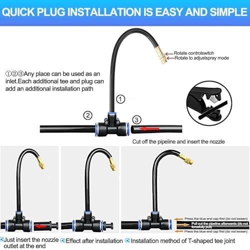 360° Adjustable Drip Irrigation System for Garden,Automatic Watering System