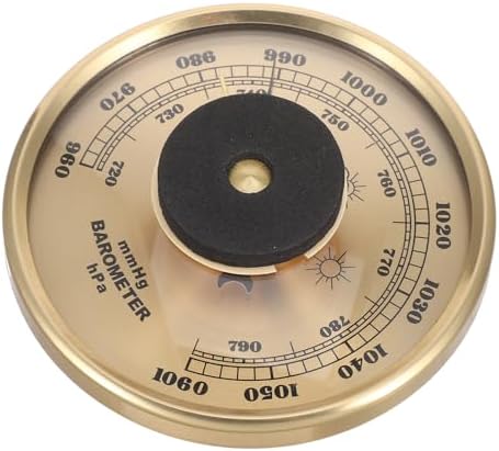 3-in-1 Weather Station Analog Thermometer Hygrometer Barometer with Aluminum Frame and Glass Cover for Outdoor Activities and Home Weather Monitoring