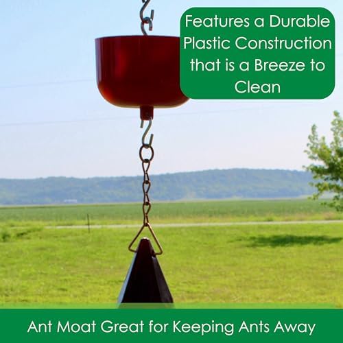 Songbird Essentials Nectar Protector Junior Bird Feeder Protection - Red
