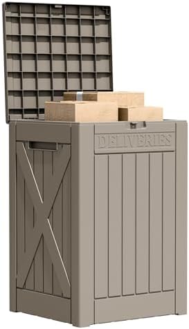 Flamaker 50 Gallon Deck Box, Package Delivery Storage Box for Outside