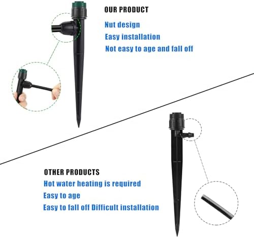 Anti-Drop Drip Irrigation Emitters Sprayers for 1/4" Tubing