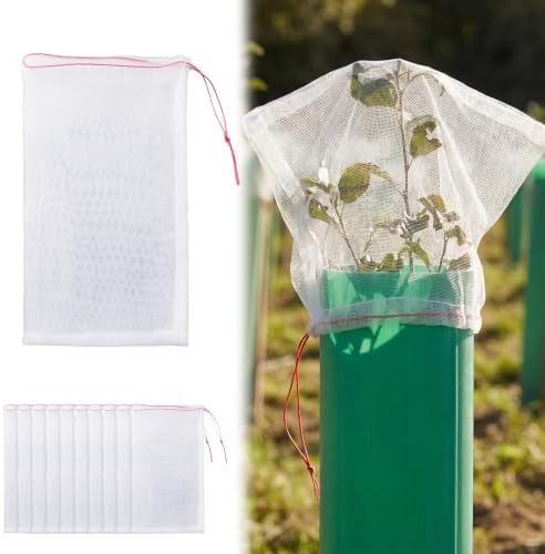 SATINIOR 60 Pcs Seedling Protector Mesh for Tree Tube