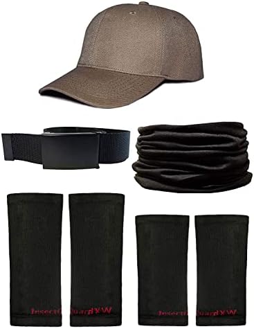 Tick Gaiters - Permethrin Treated, Ticks, Mosquitoes, Flies & More Insect Repellent, Unisex Adult, (Black/Khaki XW) Complete Package 1
