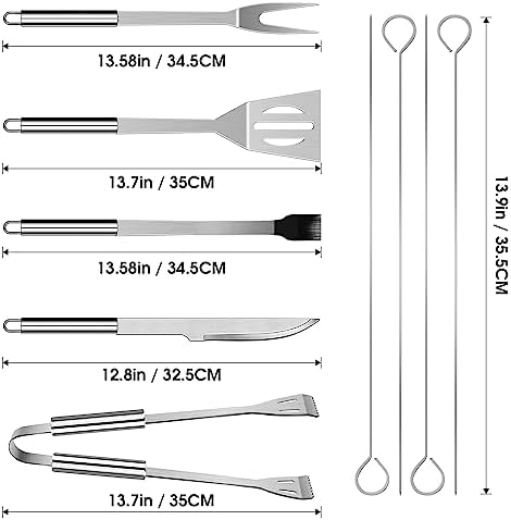 BBQ Utensil Set Stainless Steel Professional Barbecue Accessories