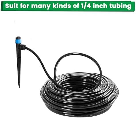 MIXC Quick-Connect Drip Irrigation Emitters for 1/4" Drip Irrigation Tubing