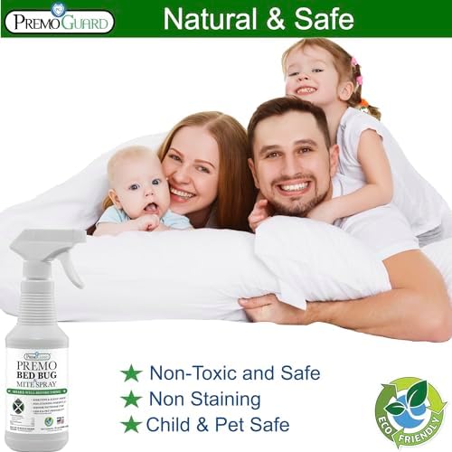 Premo Guard Bed Bug & Mite Killer Spray – University Tested 100% Kill Rate