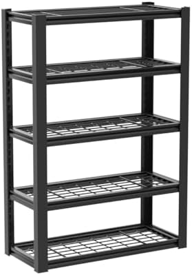 REIBII 72" H Garage Shelving Heavy Duty Adjustable Metal Shelf for Basement