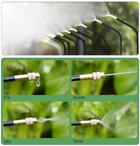 Anleolife 82.4FT Automatic Drip Irrigation System Kit with Water Timer
