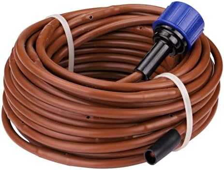 Raindrip R567DT Drip Irrigation Watering Kit for Vegetable Gardens Includes 50 feet of 1/4-Inch Dripline, 3/4-Inch FHT Adapter, 10 Hold-Down Stakes, 1 End Plug
