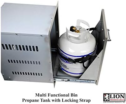 Lion Premium Grills 32-Inch Liquid Propane Grill L75000 with Lion Multi-Functional Drawer and Lion Refrigerator Package Deal with 5 in 1 BBQ Tool Set