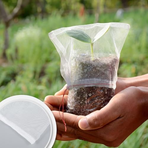 SATINIOR 60 Pcs Seedling Protector Mesh for Tree Tube
