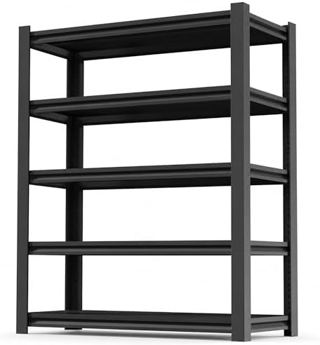 SAWJEC 78" H x 48" W x 18" D Tall Garage Storage Shelves Heavy Duty Unit