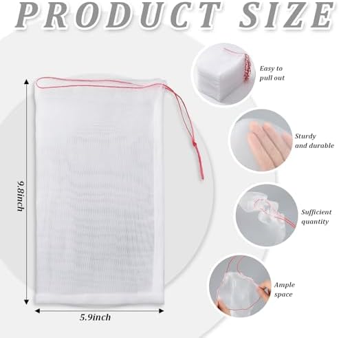 SATINIOR 60 Pcs Seedling Protector Mesh for Tree Tube