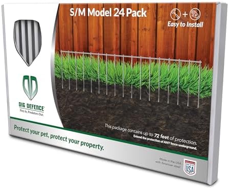 Dig Defence Original Animal Barrier Garden Fence Small/Medium, 24 Pack