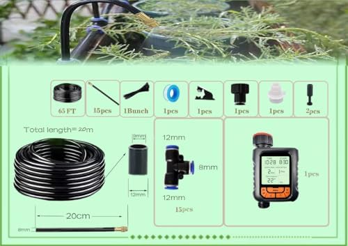 360° Adjustable Drip Irrigation System for Garden,Automatic Watering System