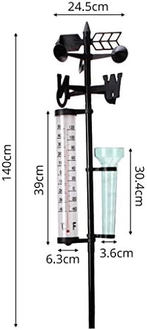 PVC Weather Station with Thermometer and Rain Gauge