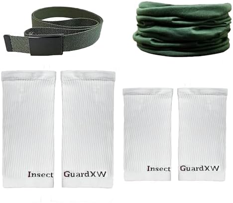 Tick Gaiters - Permethrin Treated, Ticks, Mosquitoes, Flies & More Insect Repellent, Unisex Adult, (Green/White XW) Complete Package 2