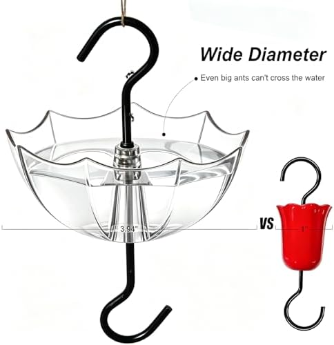 Ant Moat for Hummingbird Feeder, 5 OZ, 4 Pack,Clear