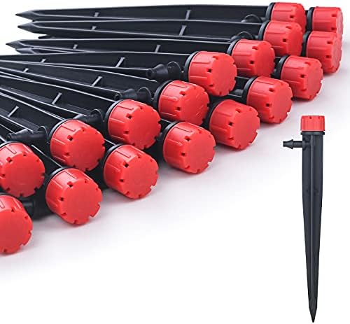 100pcs Drip Irrigation Emitters for 1/4" Drip Tubing