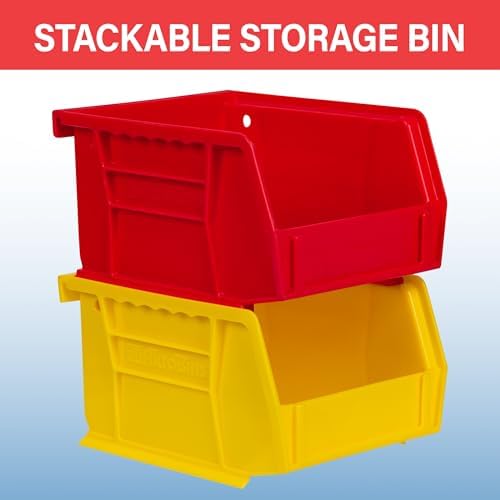 Akro-Mils 30210 AkroBins Plastic Storage Bins, 5"x4"x3", Black, 24-Pack