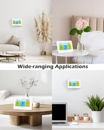 Indoor Outdoor Thermometer Wireless Weather Station 3 Sensors