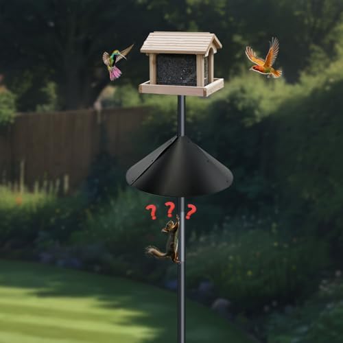 Forever song Squirrel Baffle for Bird feeders Pole, Squirrel Proof Cone.
