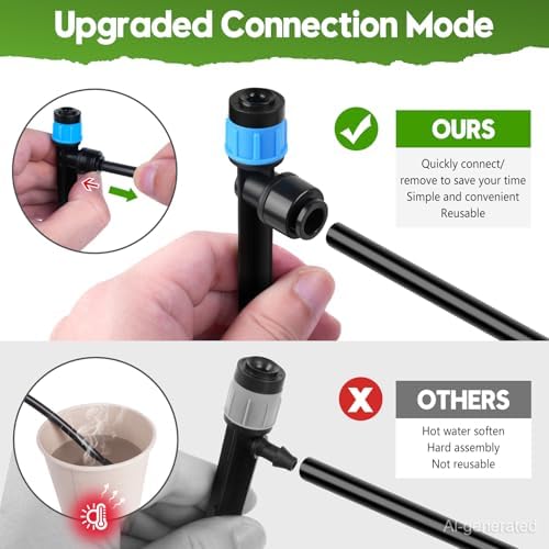 240FT Drip Irrigation System Kit, Automatic Garden Watering System