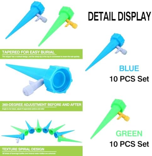 20 Pack Self Watering Spikes Adjustable Valve Indoor Outdoor Plants