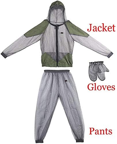 Lixada Ultra-fine Mesh Summer Wear Fine Net Cover Outdoor Breathable Jacket Suit