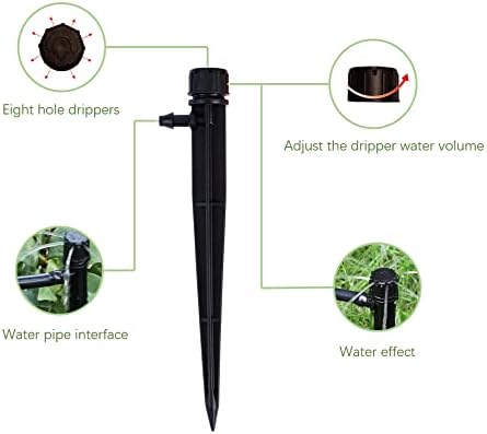 60pcs Drip Irrigation Emitters Irrigation Drippers Adjustbale Drip Emitters