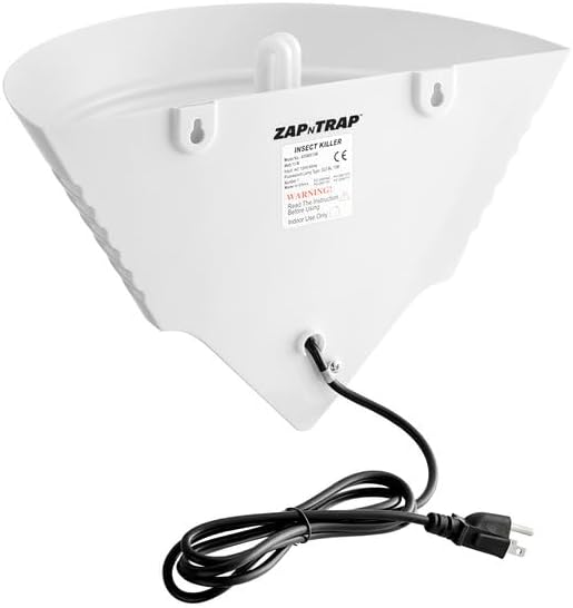 Zap N Trap Wall Sconce Insect Light Trap, 800 sq. ft. Coverage, 13W, White