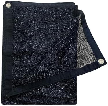 Cool Area Sun Shade Cloth with Grommets for Garden, 55% 10x20ft, Black