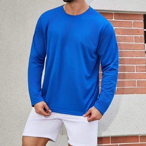 LeeHanTon Men's Sun Shirts Sun Protection Hoodie Shirt UPF 50+ Long Sleeve Work Athletic Shirt with Hooded for Fishing Hiking