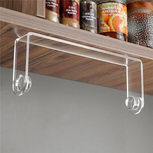 ZUNTO Acrylic Paper Towel Holder Under Cabinet, Self Adhesive