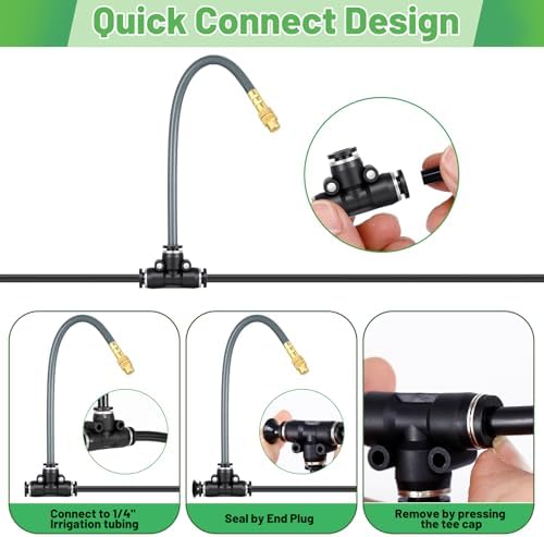 360° Adjustable 1/4" Drip Irrigation System Kits(No 1/4" Tubing)