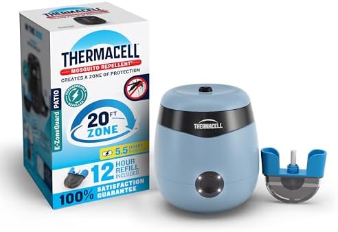 Thermacell E-ZoneGuard Patio Rechargeable Mosquito Repellent, 5.5-Hr Bat