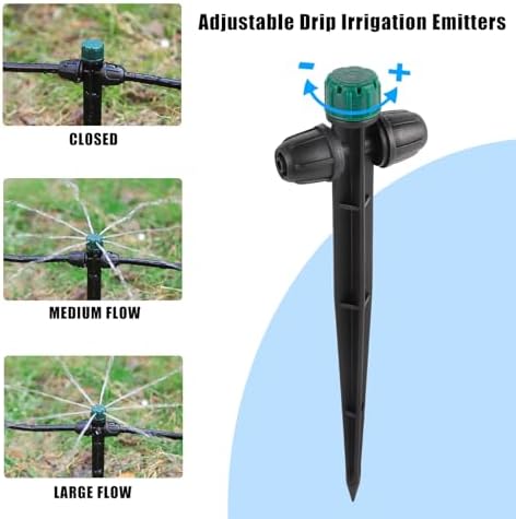 Anti-Drop Drip Irrigation Emitters for 1/4" Irrigation Tubing