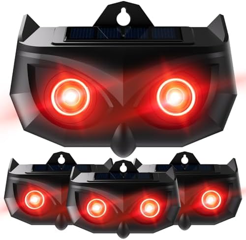 2026 Solar Predator Eyes Nocturnal Animal Repellent Outdoor,4 Pack