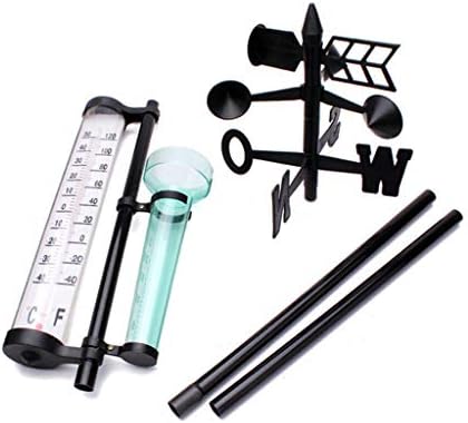 Weather Station Kit with Thermometer and Rain Gauge