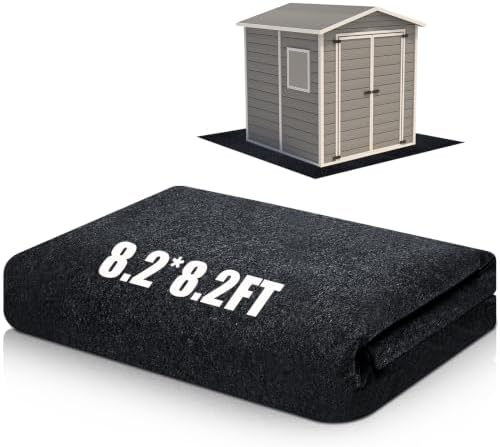 Shed Floor Mat 8.2 x 8.2 ft, PE Backing for Large Sheds, Garage and Carport