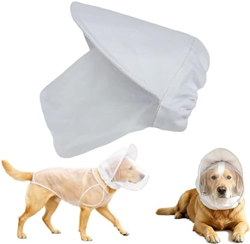 Dog Outdoor Protection Mask, Breathable Adjustable Mesh Head Guard for Small and Medium Dogs, Face Cover for Hiking, Camping and Travel