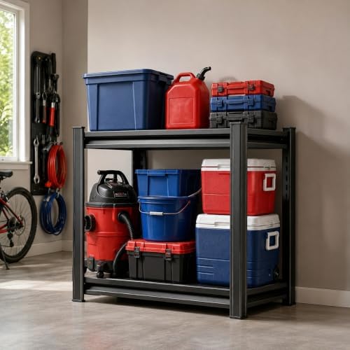 Garage Shelving, Heavy Duty Storage Shelves, Adjustable Boltless Units