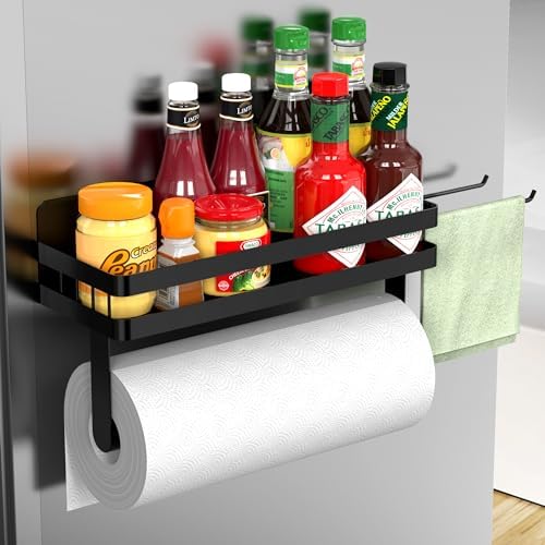 ZUNTO Magnetic Paper Towel Holder for Fridge, Strong Magnet, No Drill