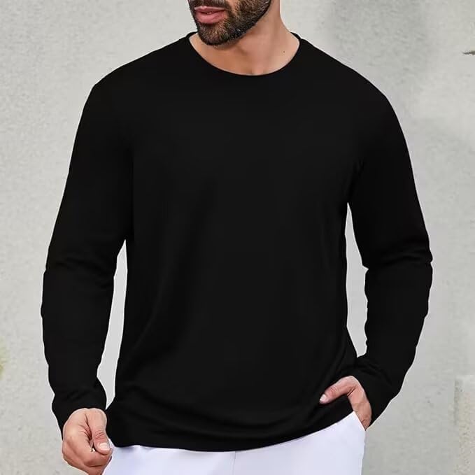 LeeHanTon Men's Sun Shirts Sun Protection Hoodie Shirt UPF 50+ Long Sleeve Work Athletic Shirt with Hooded for Fishing Hiking