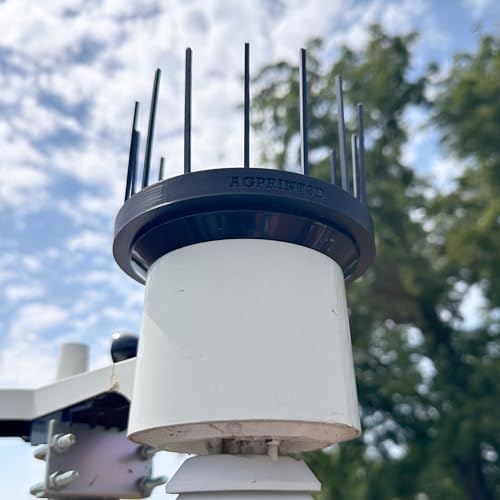 Bird Deterrent Spike Rings for Ambient Weather WS-2902 WS-2000 Weather Station | 3D Printed