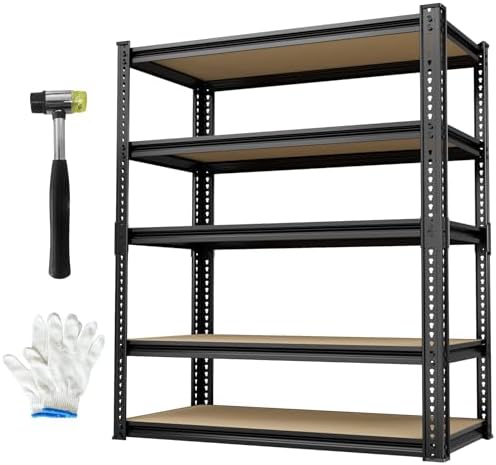 Durstruct Storage Shelves 5 Tier Adjustable Garage Shelving 2400LBS
