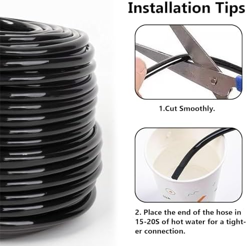 16FT 1/4 inch Drip Irrigation Tubing